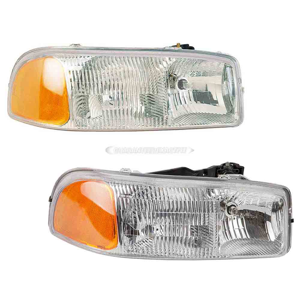 2006 Gmc Sierra 3500 Headlight Assembly Pair