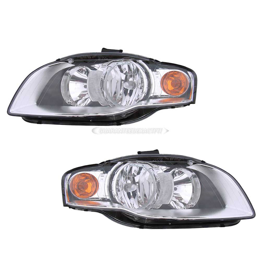 2009 Audi S4 Headlight Assembly Pair