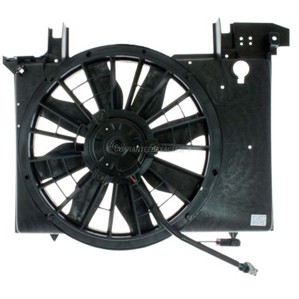 1998 Volvo s70 auxiliary engine cooling fan assembly 