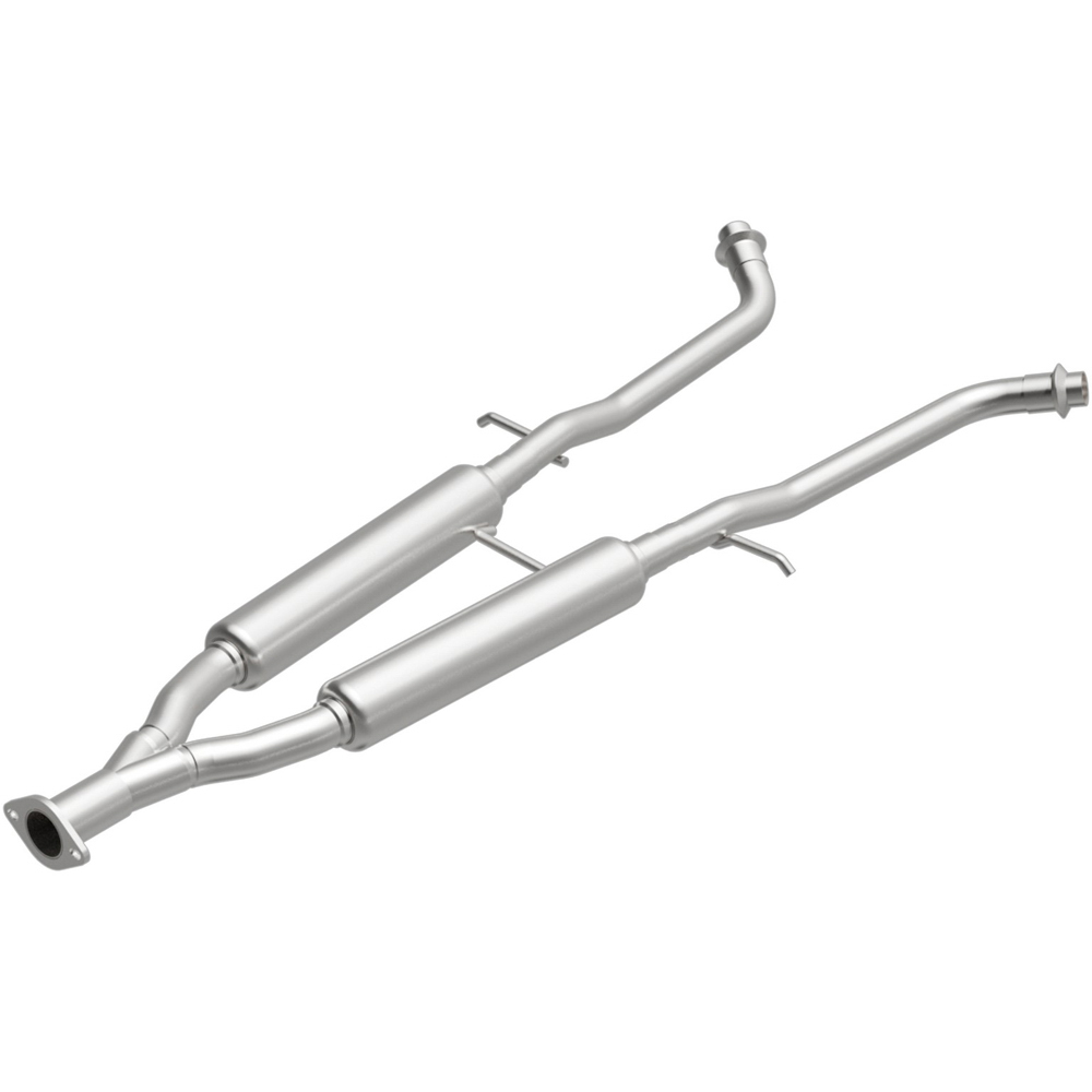 2009 Infiniti G37 exhaust resonator and pipe assembly 