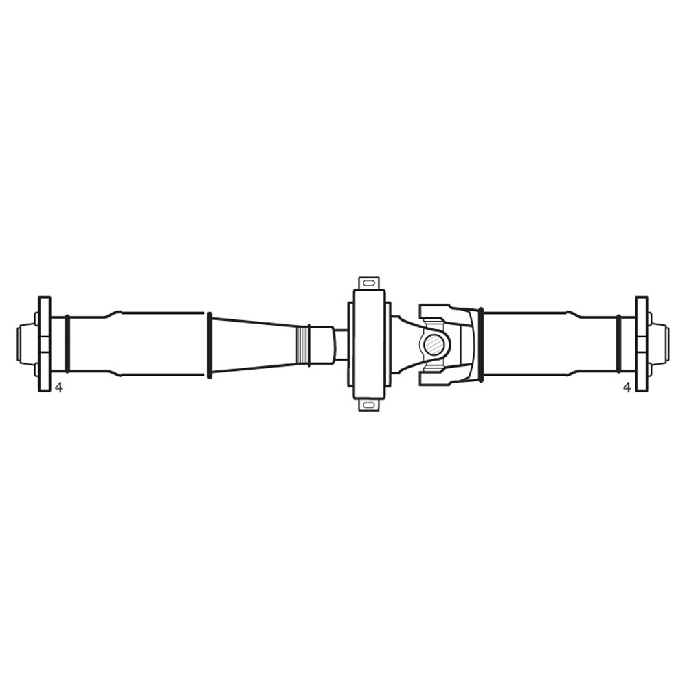 1993 Mercedes Benz 400SEL Driveshaft