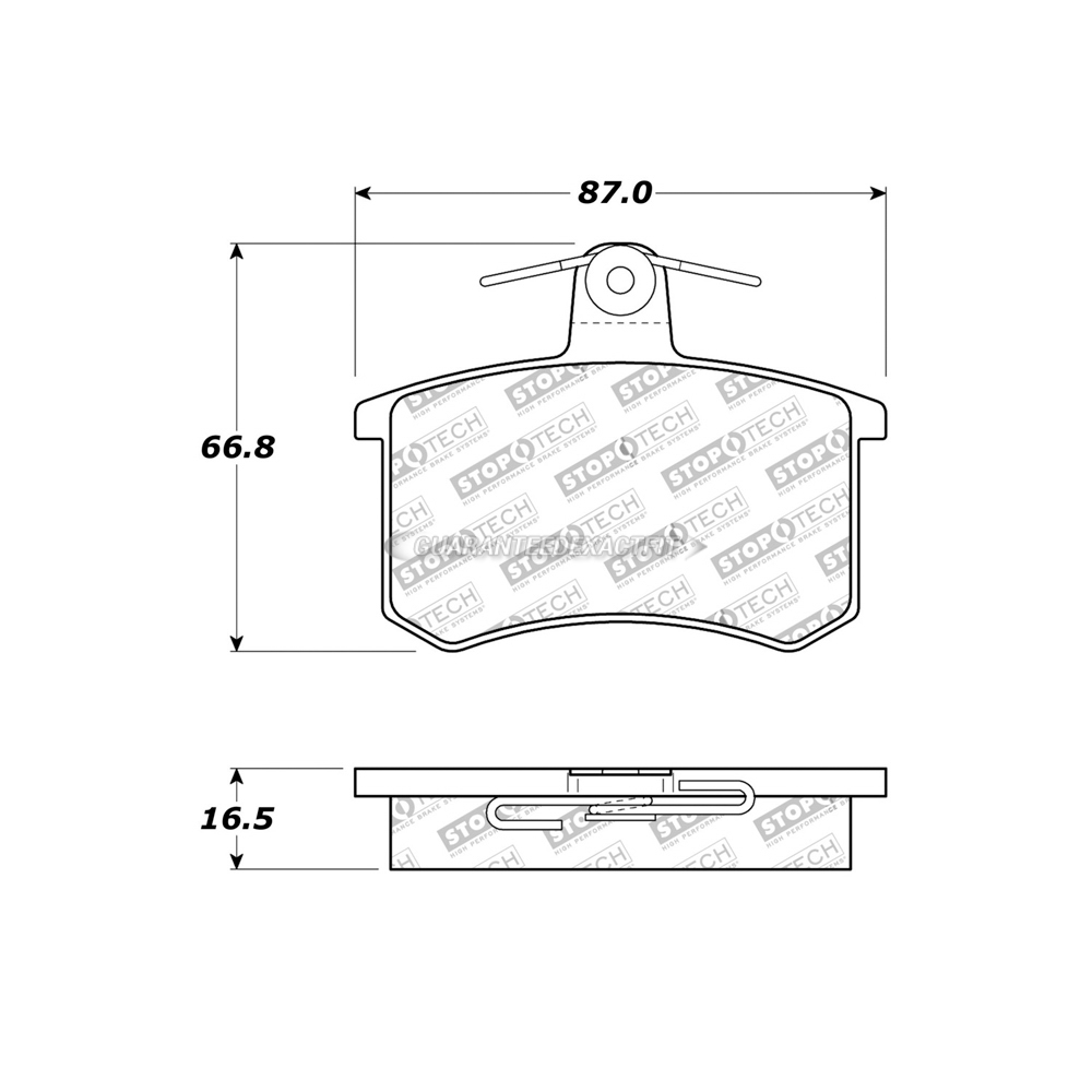 Audi Coupe Brake Pad Set