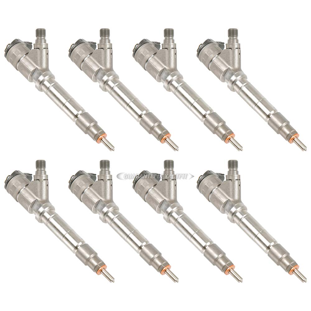 2008 Chevrolet Silverado Fuel Injector Set 6.6L Duramax LMM Engine 35