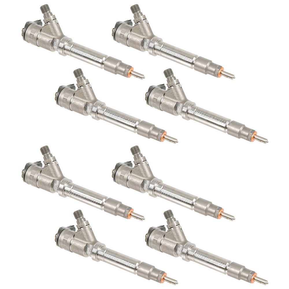 2005 Chevrolet Silverado Fuel Injector Set 6.6L Duramax LLY Engine 35