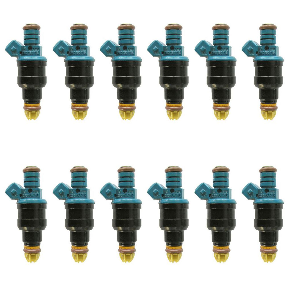 2000 Bmw 750iL Fuel Injector Set 