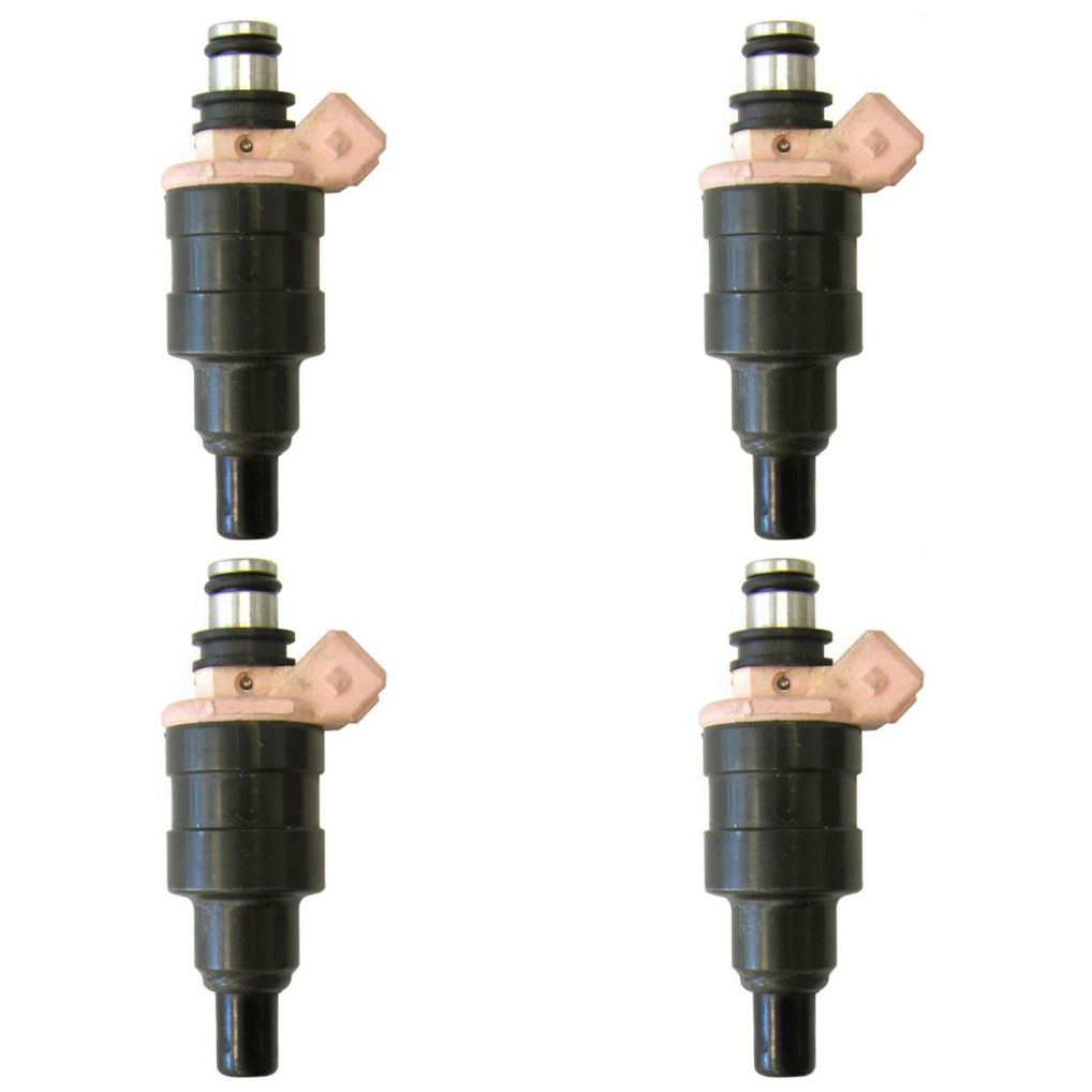 1987 Toyota Pickup Truck Fuel Injector Set 2.4L Engine With Engine