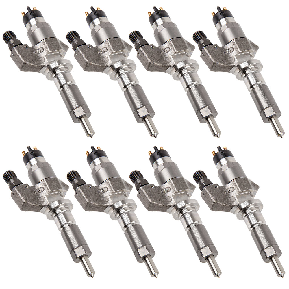 2003 Chevrolet Silverado Fuel Injector Set 6.6L Duramax LB7 Engine 35