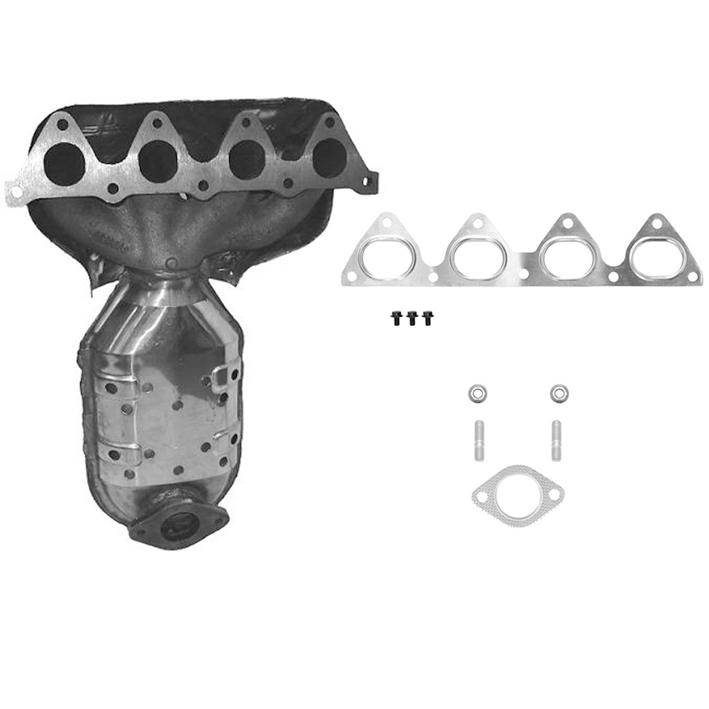 2003 Hyundai Accent Catalytic Converter w/ Exhaust Manifold