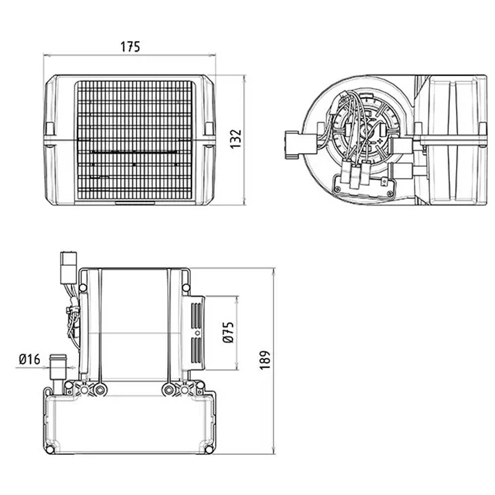 BuyAutoParts 3X-10002AN Auxiliary Heater Assembly