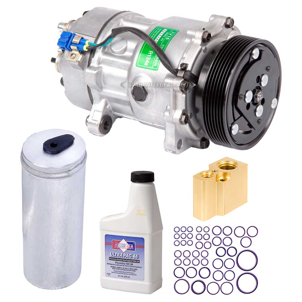 New AC Compressor & Clutch With Complete A/C Repair Kit For VW Golf
