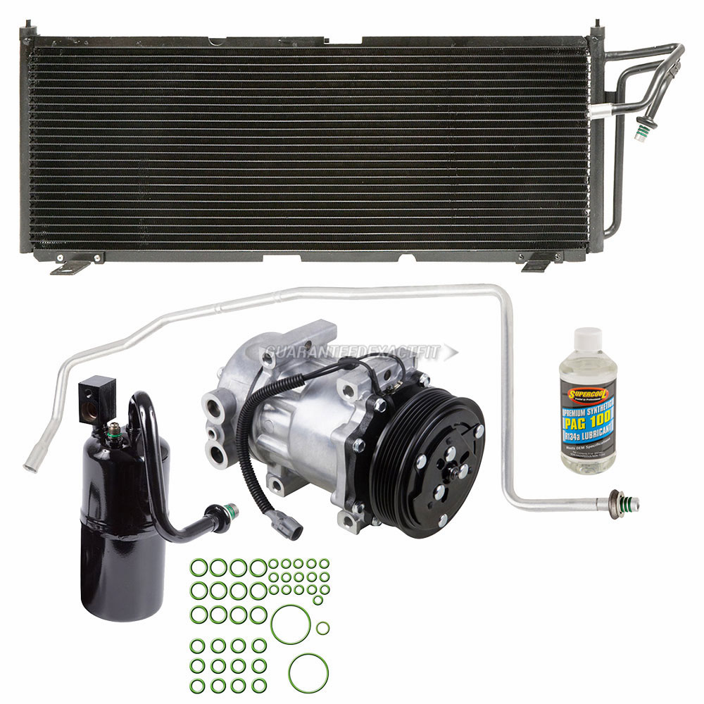 2000 Jeep Cherokee A/C Compressor and Components Kit 4.0L Engine 60