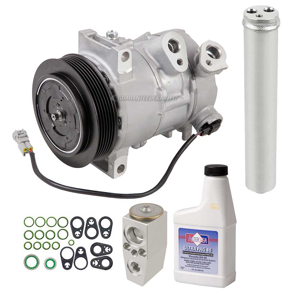 2011 Jeep Patriot A/C Compressor and Components Kit with Drier Attached to Condenser 6084151 RK