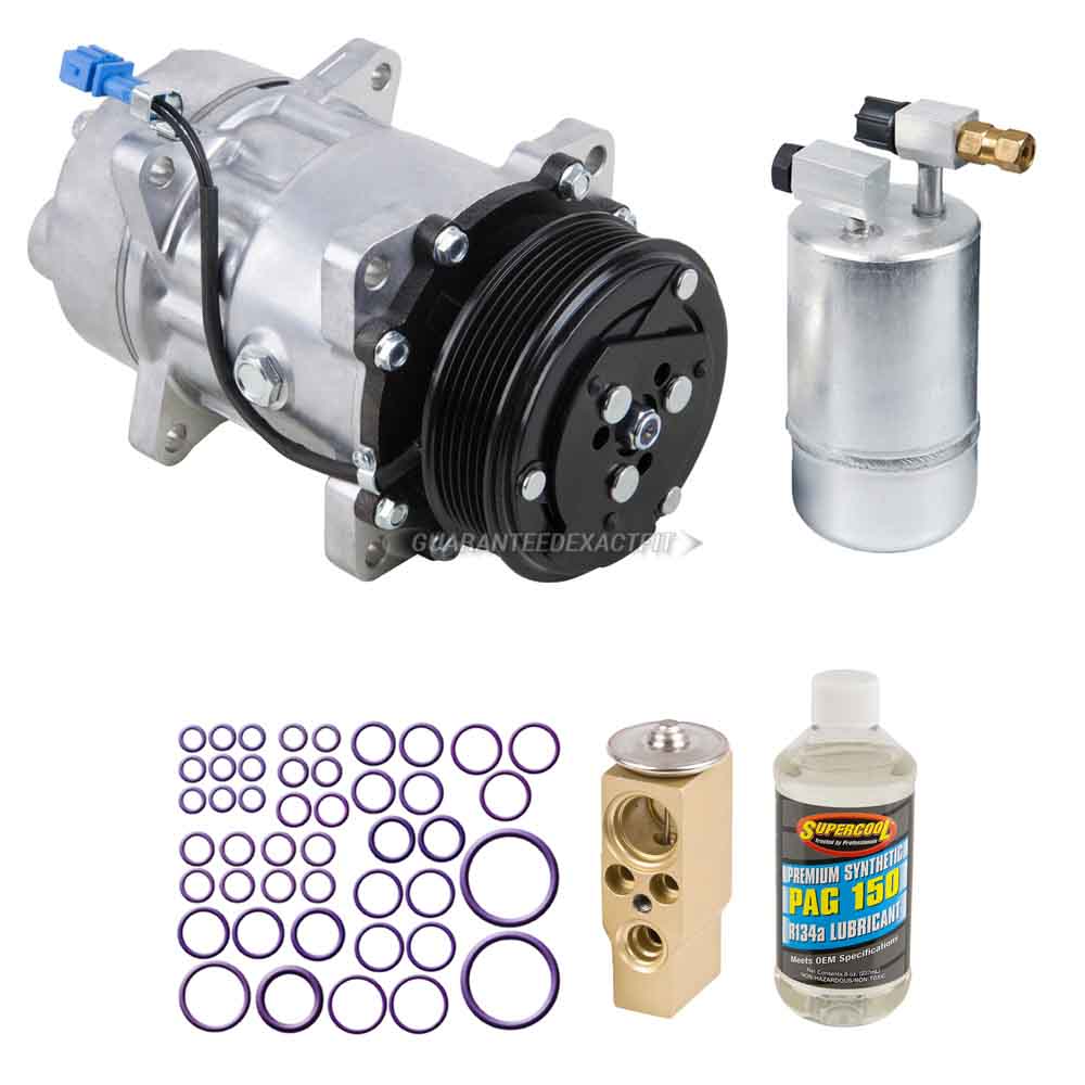 For VW EuroVan 01-03 2.8L Complete A//C Repair Kit W// NEW Compressor /& Clutch