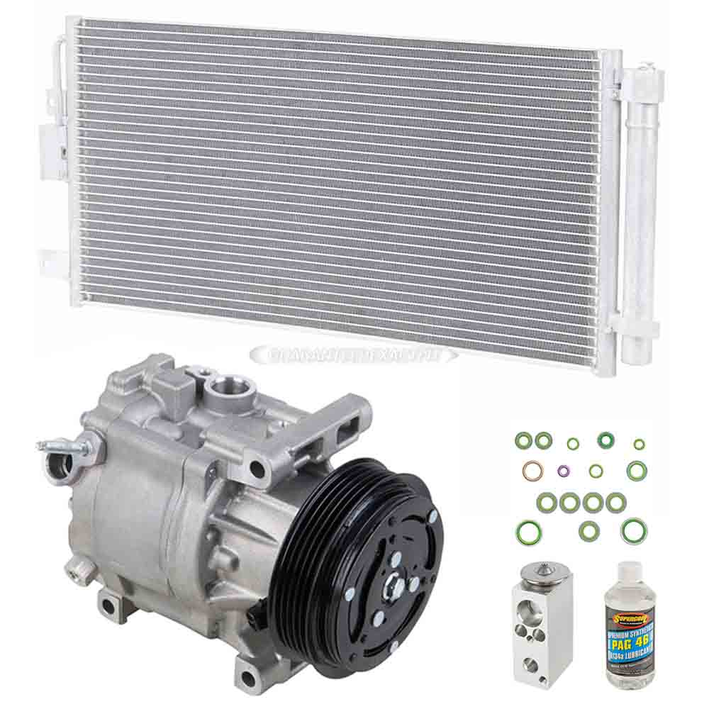 2012 Fiat 500 A/C Compressor and Components Kit