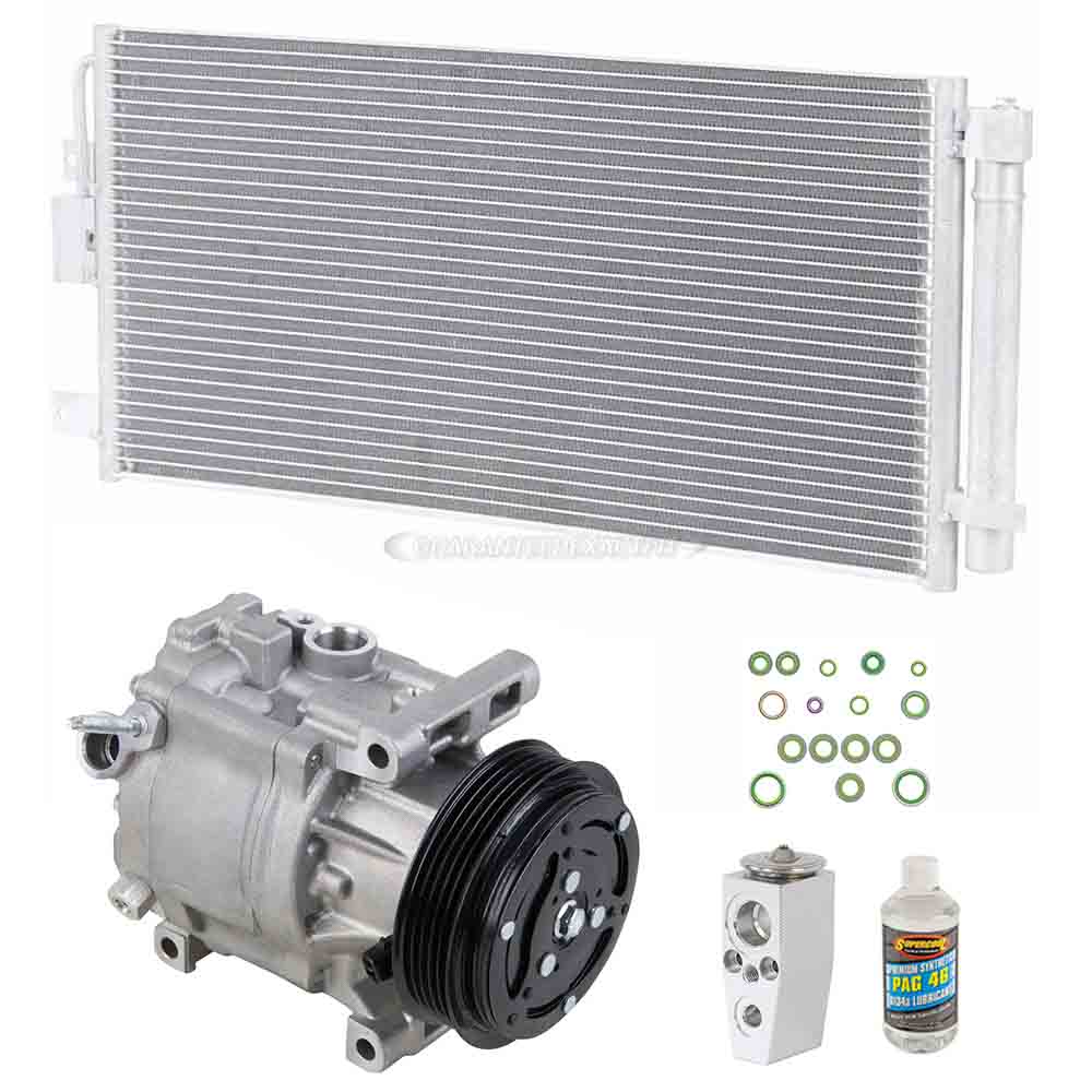 2014 Fiat 500 A/C Compressor and Components Kit