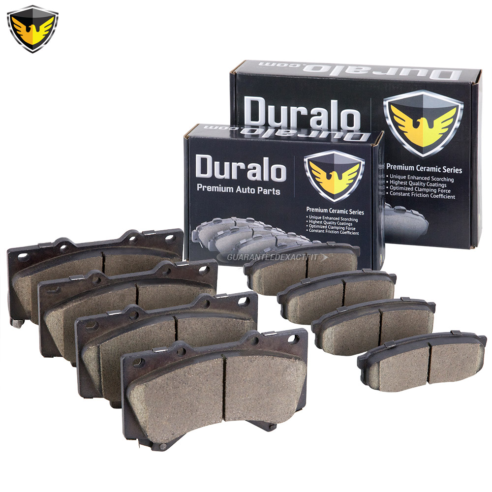 2012 Toyota Tundra Brake Pad Kit - Front and Rear All Models - Front