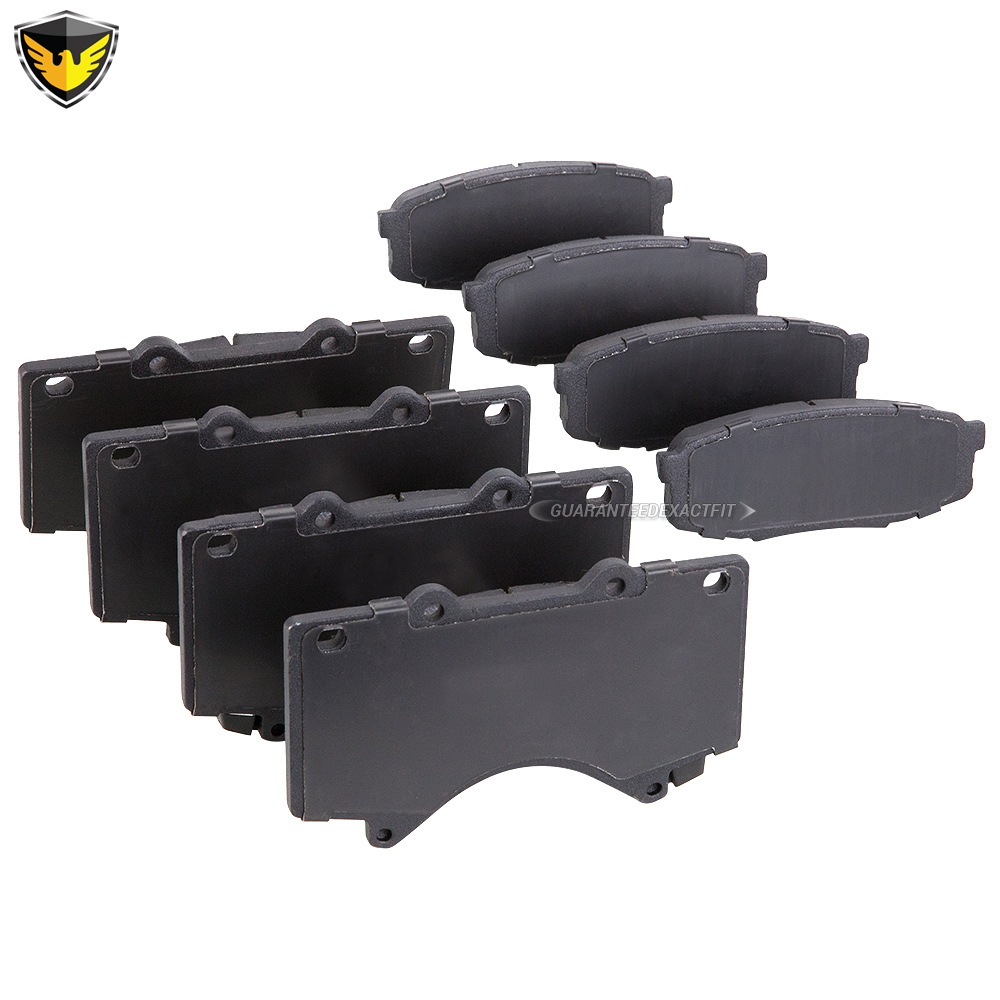 2014 Toyota Tundra Brake Pad Kit - Front and Rear All Models - Front