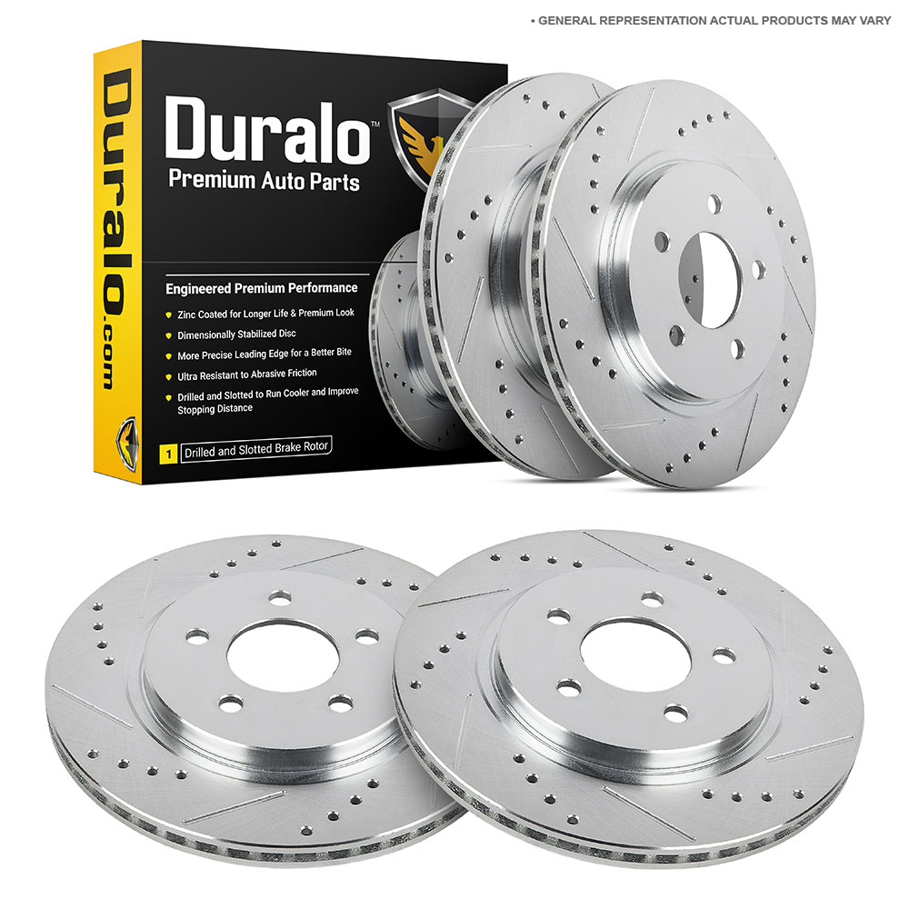 02-06 Nissan Altima Drilled Slotted Brake Rotors F+R