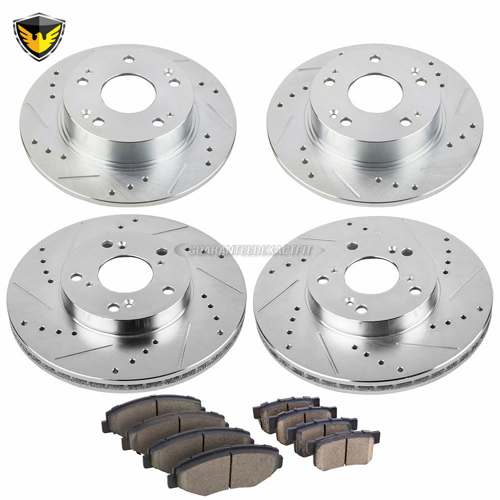2007 Honda Accord Brake Pad and Rotor Kit EX 2.4L Front and Rear 71 2007 Honda Accord Brake Pad and Rotor Kit EX 2.4L Front and Rear 71