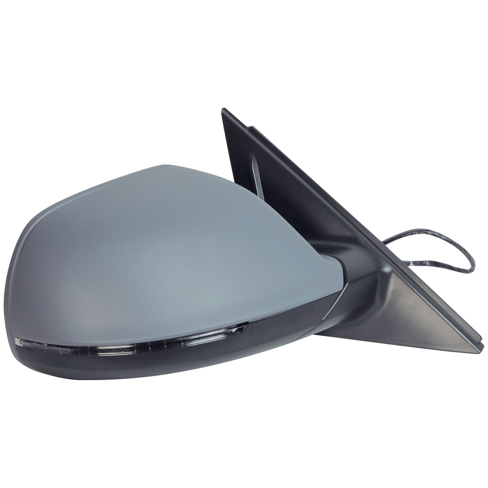 2012 Audi Q5 Side View Mirror Set w/ Side Assist w/o Auto Dimming Manual Folding w/ Heat