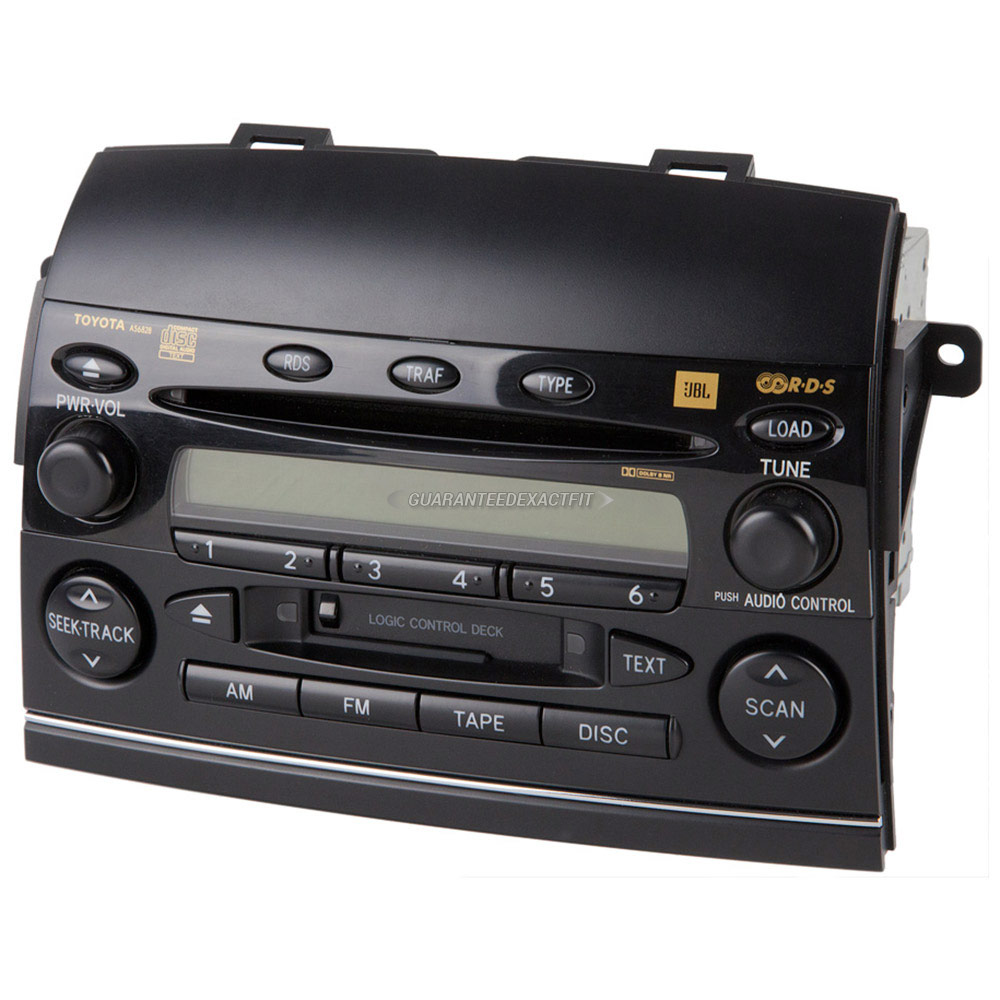 2004 Toyota Sienna Radio or CD Player RadioAMFMCass6CD with Face