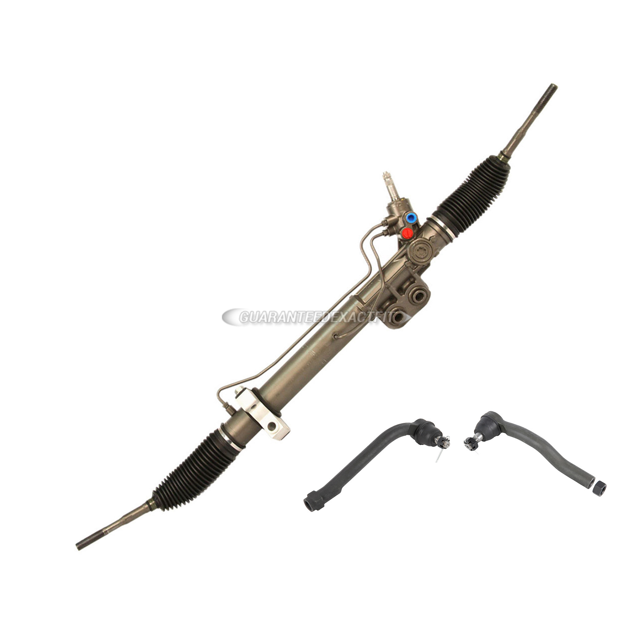 2005 Nissan Titan Rack and Pinion and Outer Tie Rod Kit Power Steering