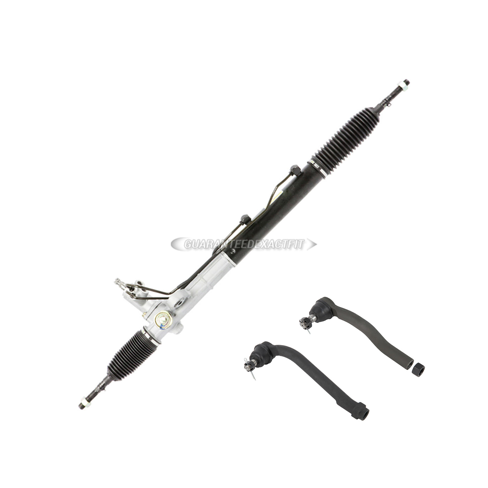 2009 Hyundai Santa Fe Rack and Pinion and Outer Tie Rod Kit
