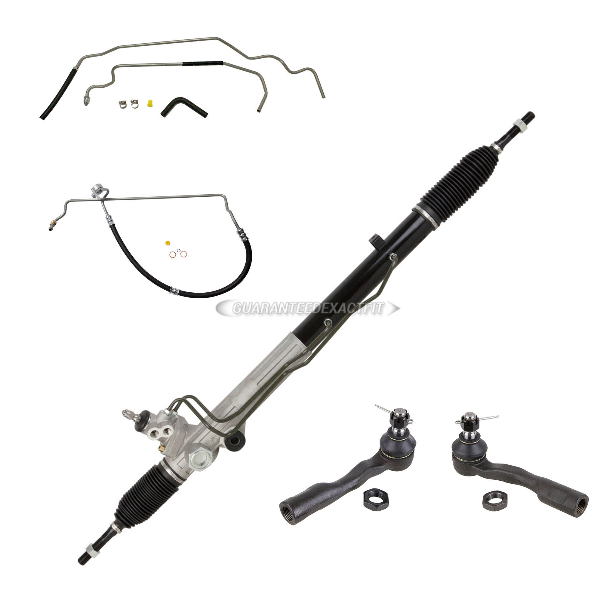 Toyota Sequoia Rack and Pinion with Tie Rods and PS Hose Kit Parts