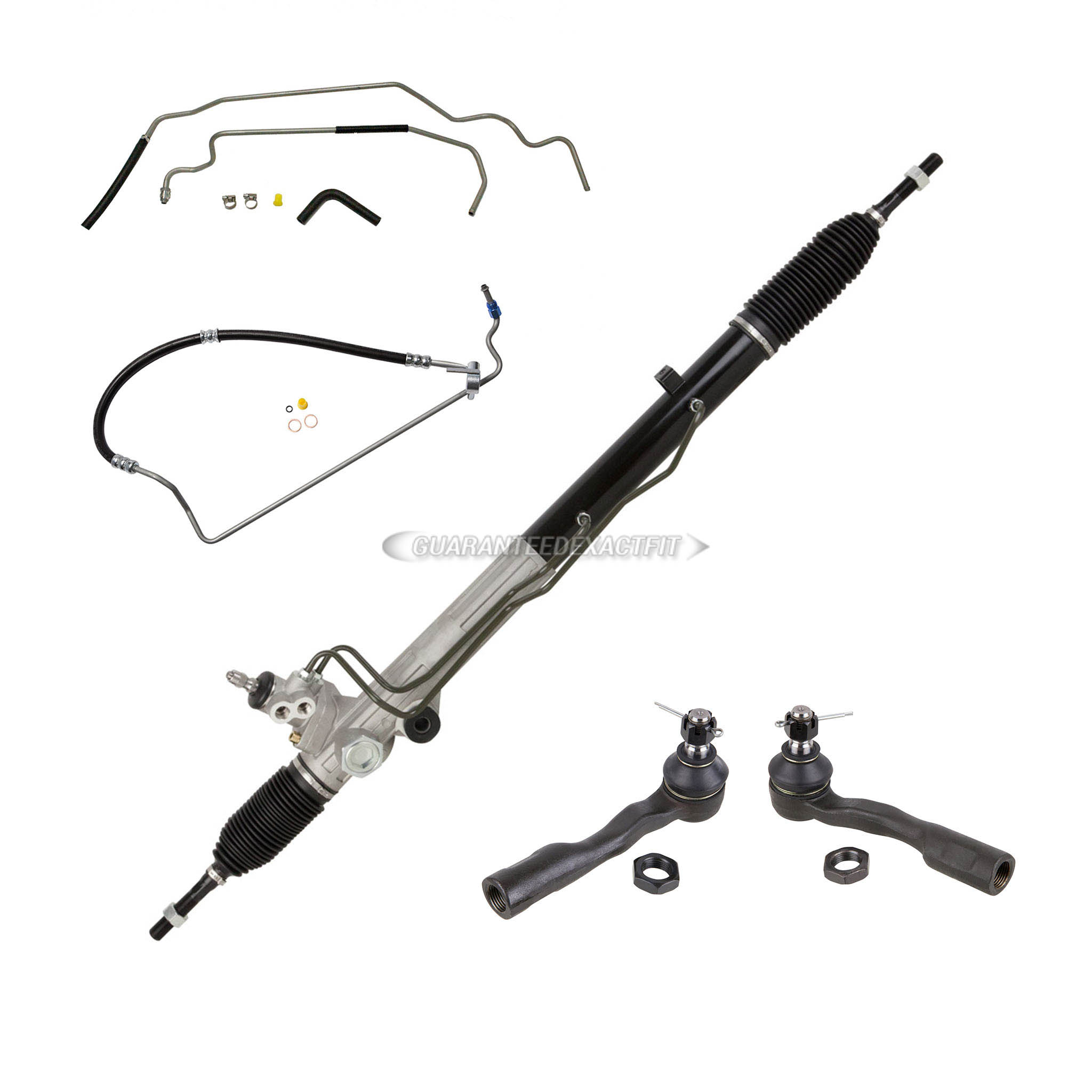 2003 Toyota Sequoia Rack and Pinion with Tie Rods and PS Hose Kit
