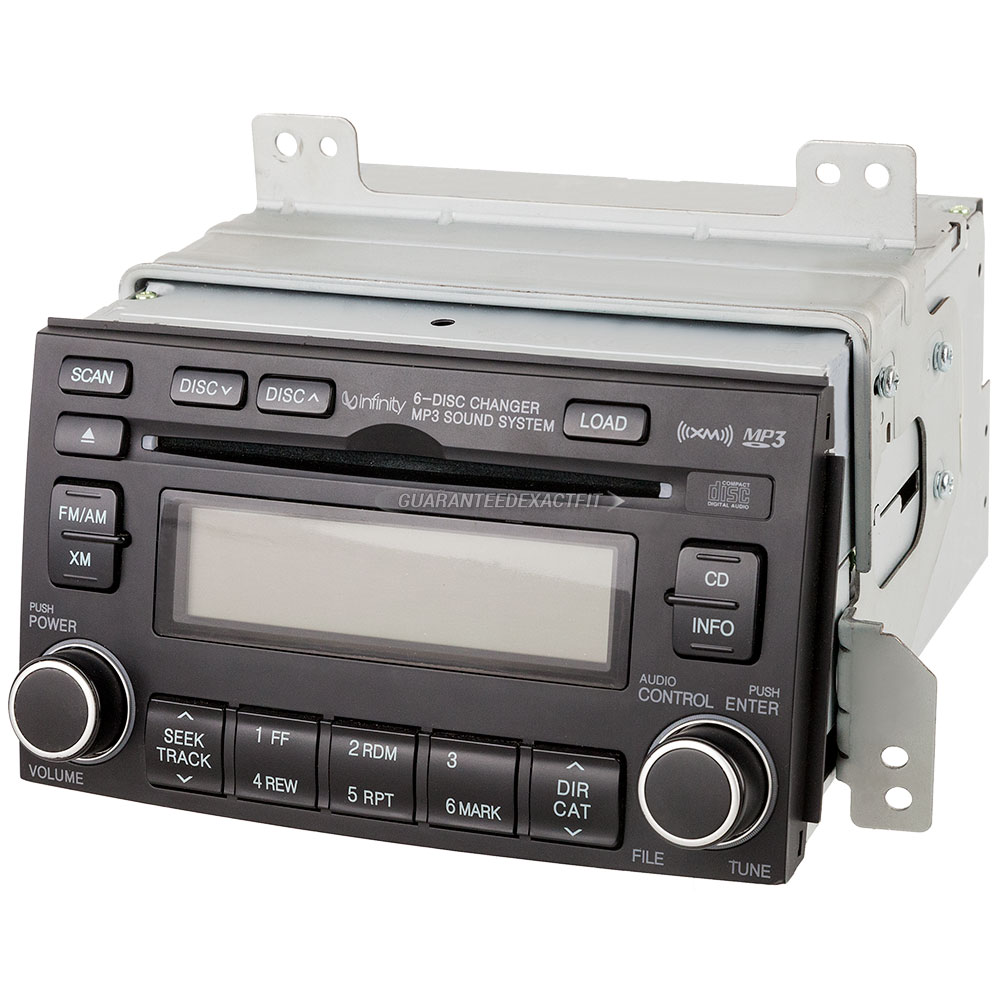 2008 Hyundai Azera Radio or CD Player RadioAMFM6CDMP3 Black in