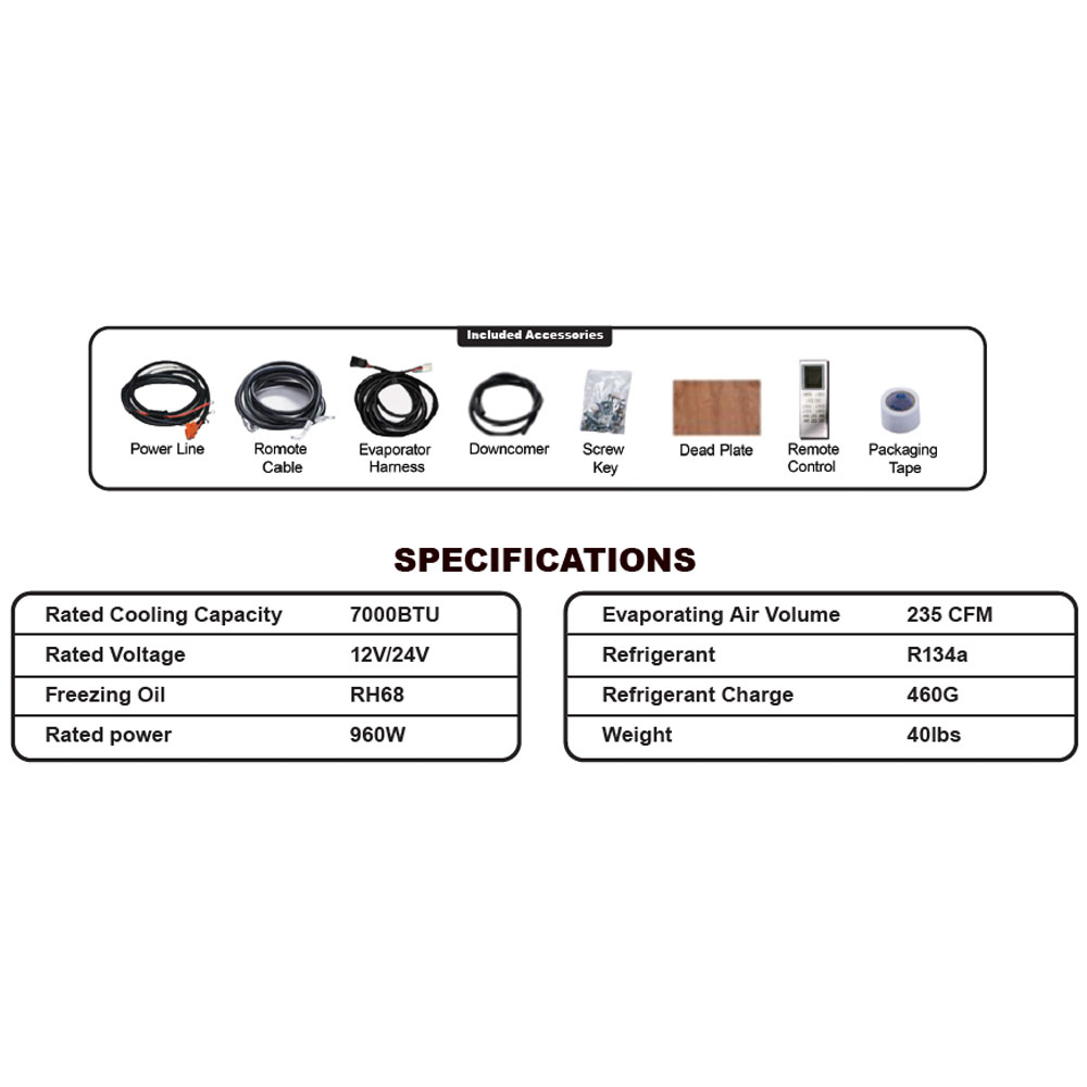 Big Parts 65-V0001BIGN Auxiliary A/C System
