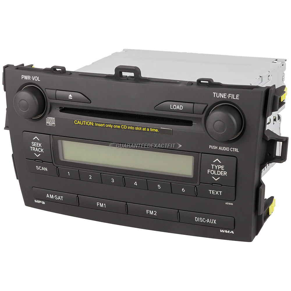 2008 Toyota Corolla Radio or CD Player RadioAMFM6CDMP3 with Face