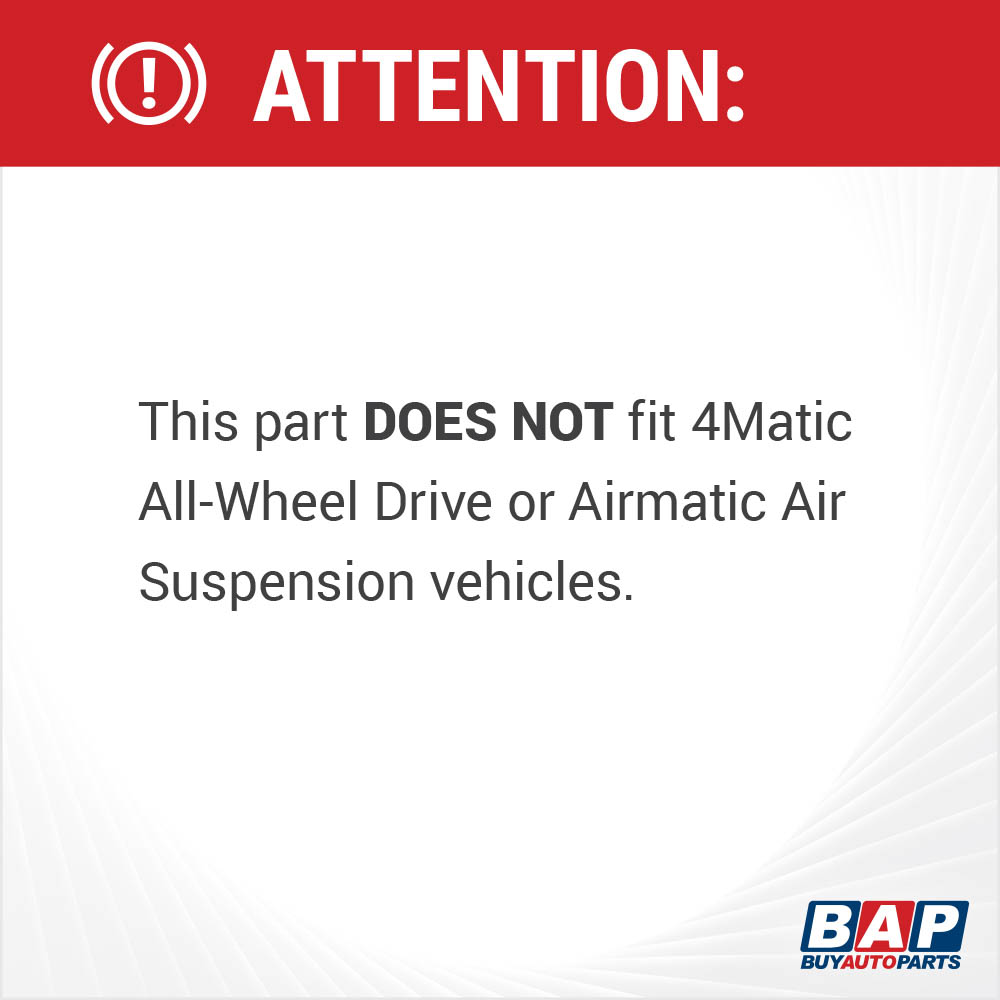 Does not fit 4Matic or Airmatic