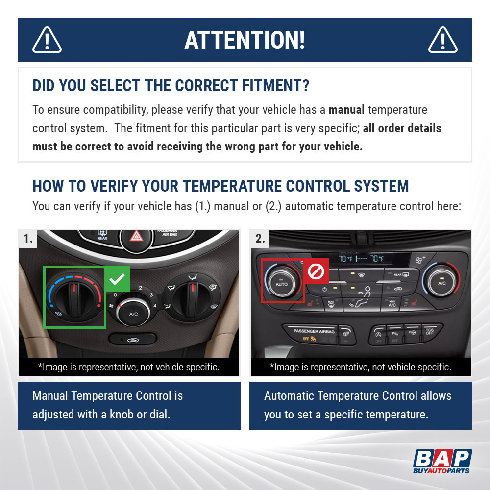 Without Automatic Temperature Control (w/o ATC) Infographic