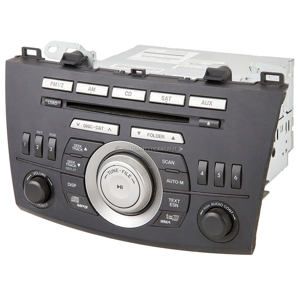 2010 Mazda 3 Radio or CD Player AMFMXMAUXMP36CD Radio with 10