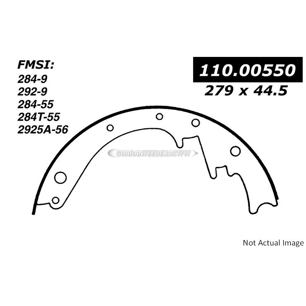 1955 Ford Thunderbird Brake Shoe Set