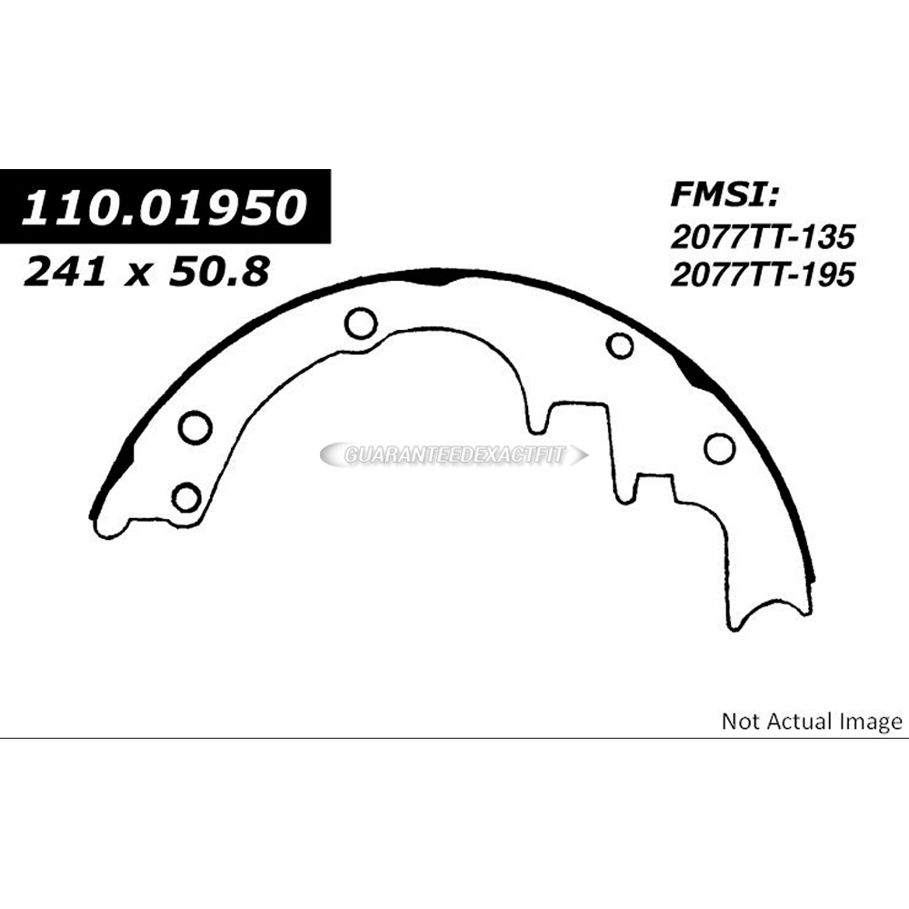 Buick special brake shoe set