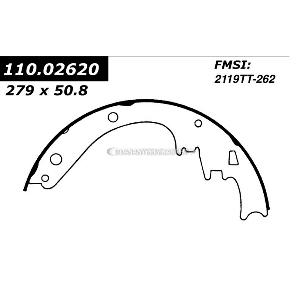 1969 Oldsmobile Ninety Eight Brake Shoe Set
