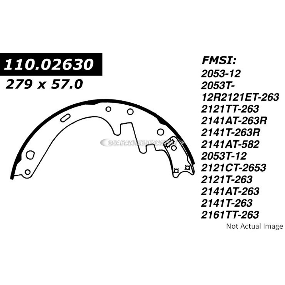 1982 Ford Bronco Brake Shoe Set