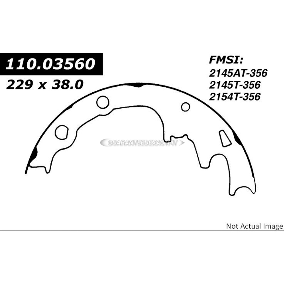 Ford pinto brake shoe set
