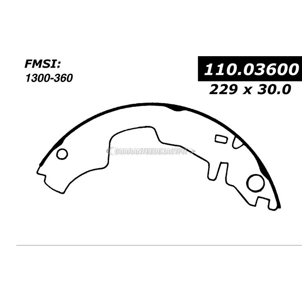 1975 Buick Skyhawk Brake Shoe Set