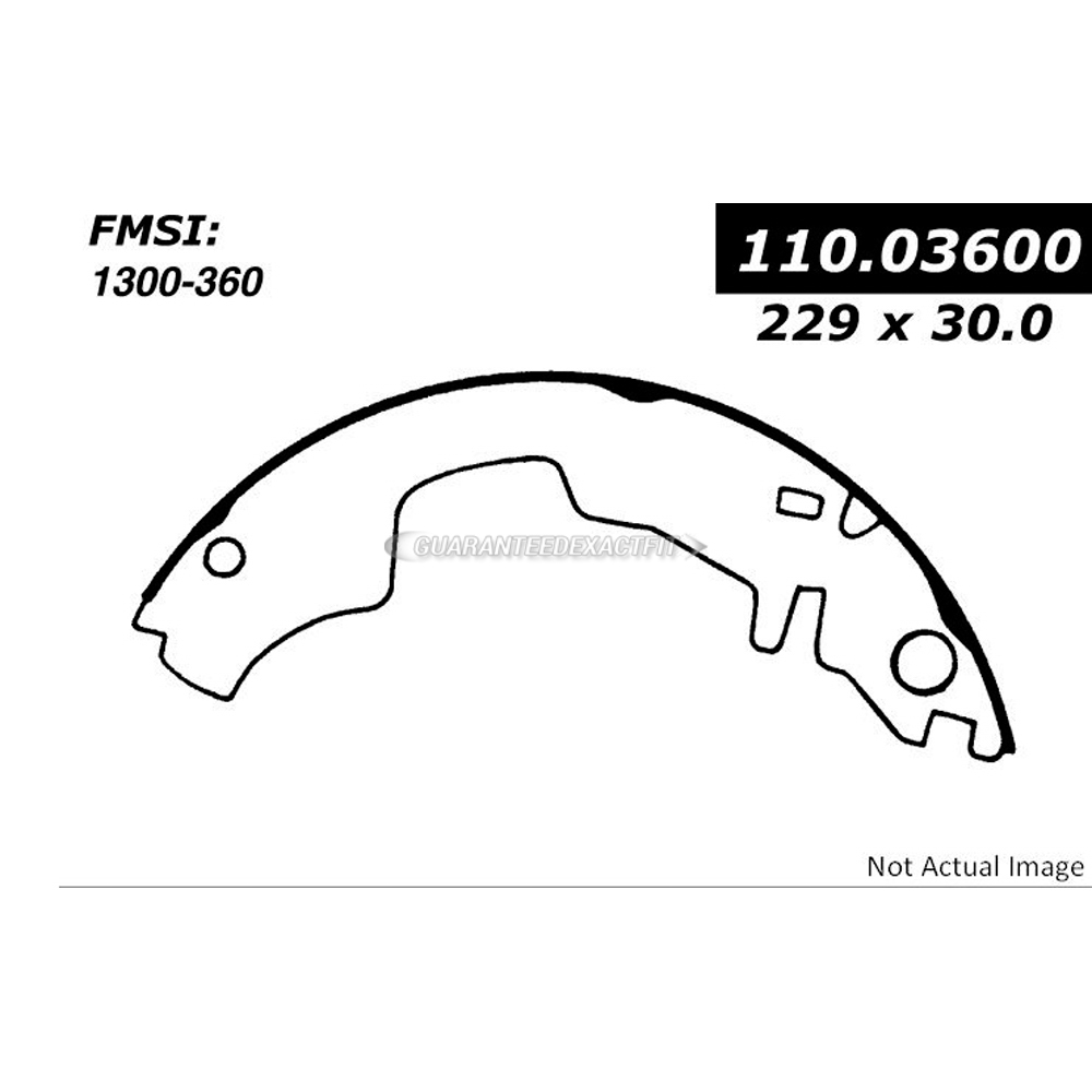 1976 Buick skyhawk brake shoe set 