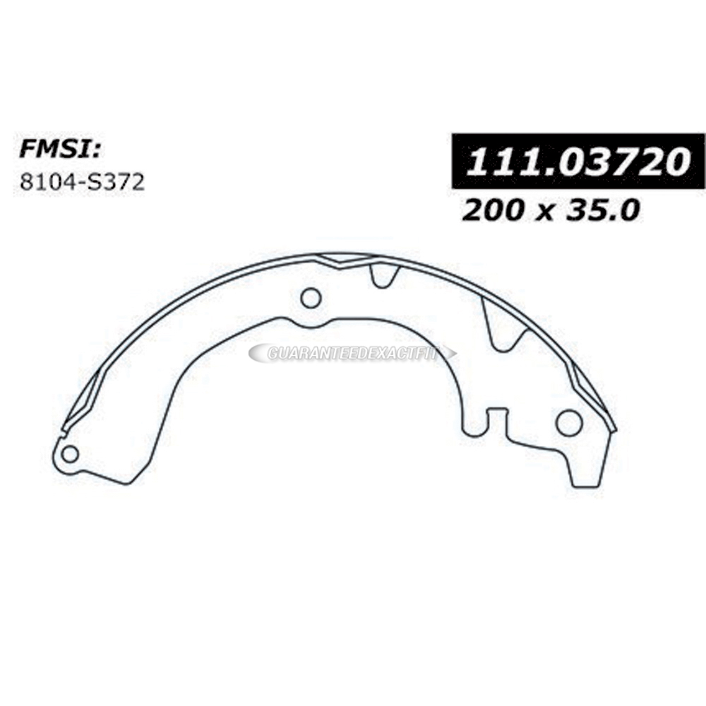 1992 Toyota Corolla Brake Shoe Set