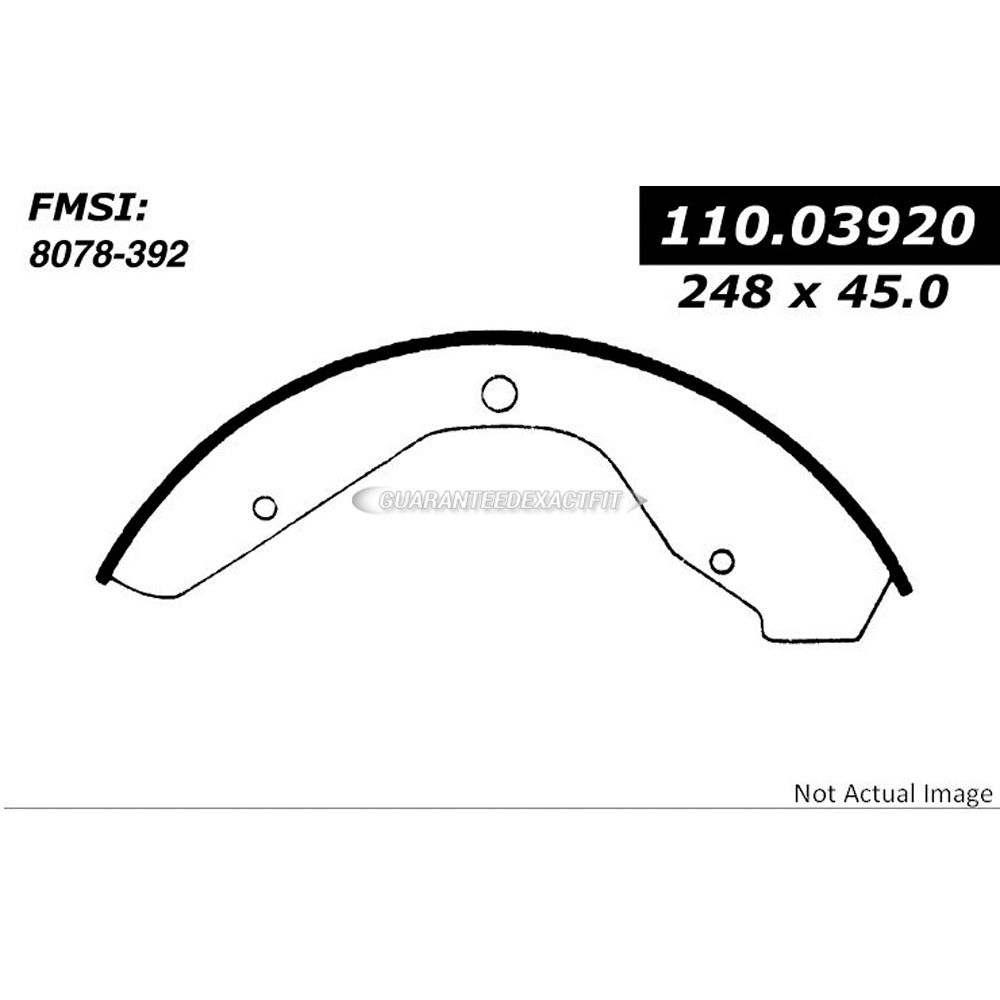 1976 Volkswagen Super Beetle Brake Shoe Set