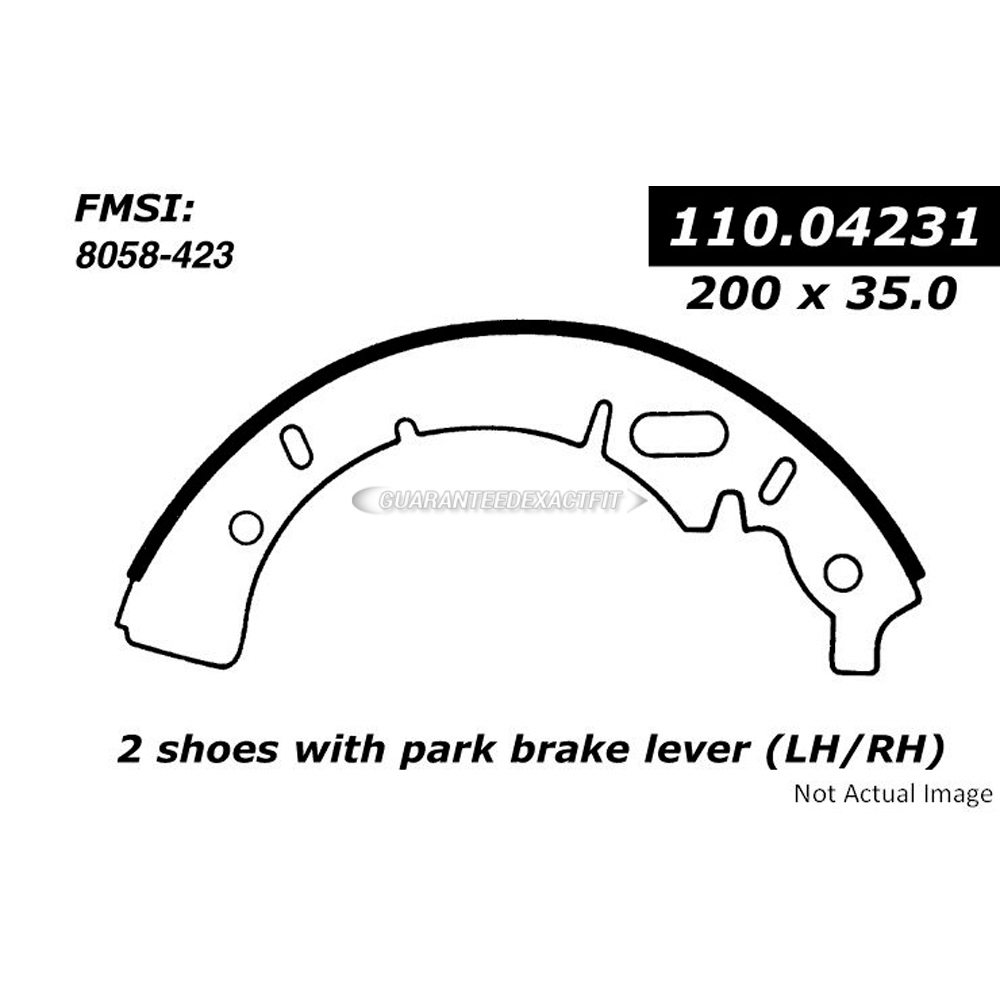  Bmw 1600 brake shoe set 