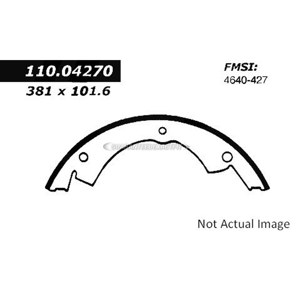 Chevrolet p30 van brake shoe set