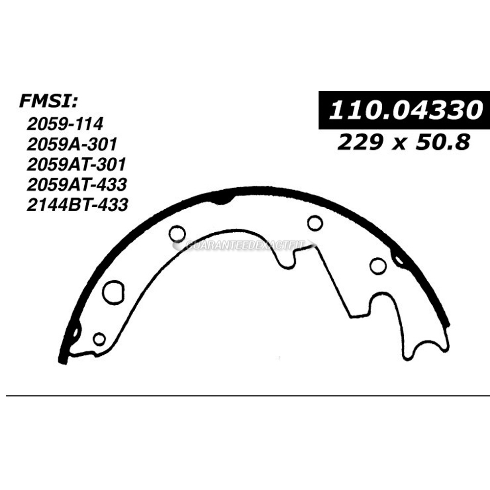 Centric Parts 111.04330 Brake Shoe Set