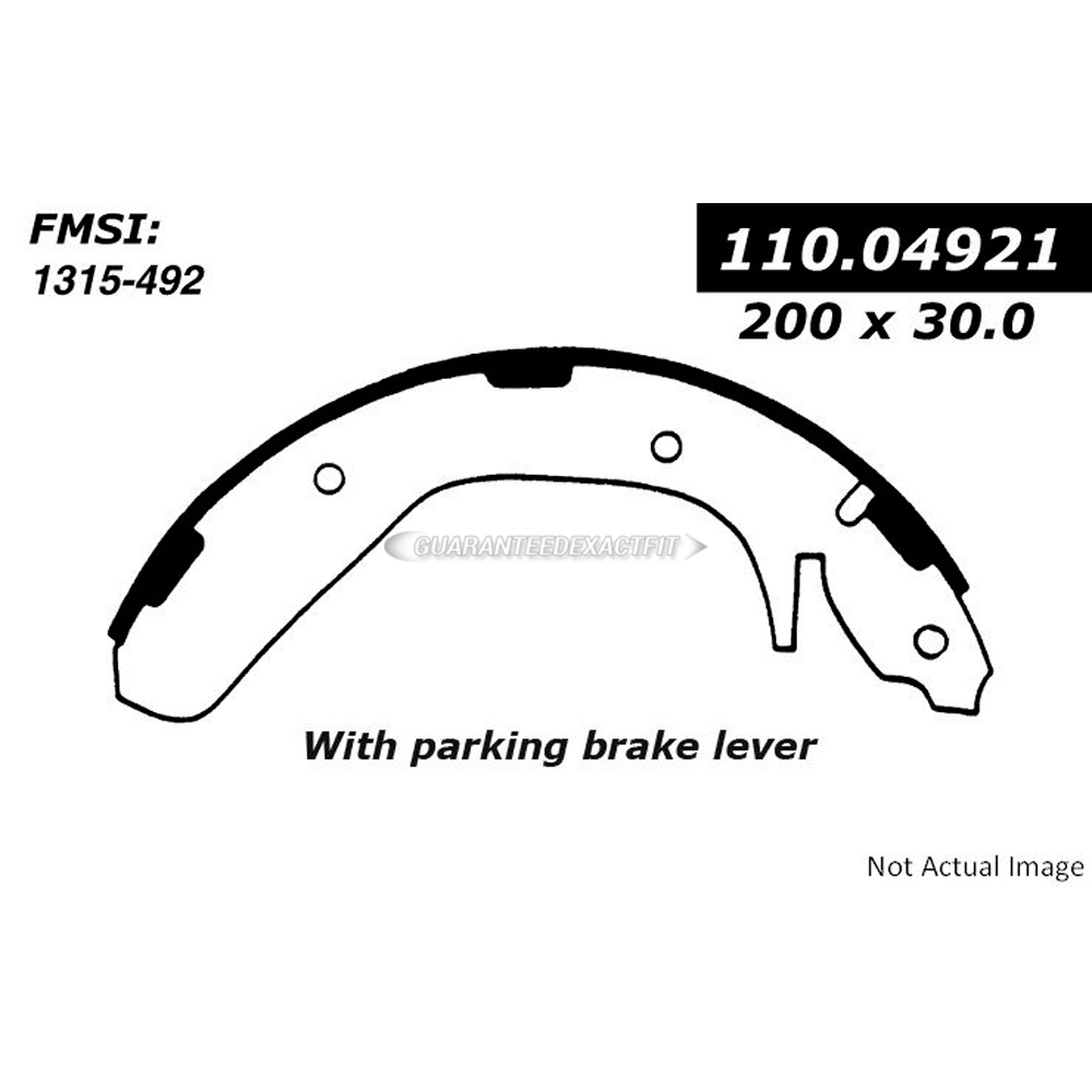 Dodge omni brake shoe set