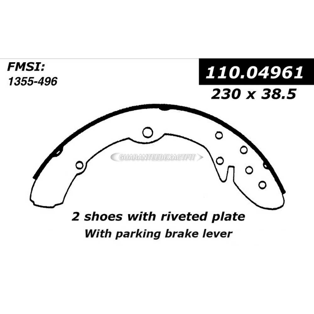 1982 Audi 5000 Brake Shoe Set