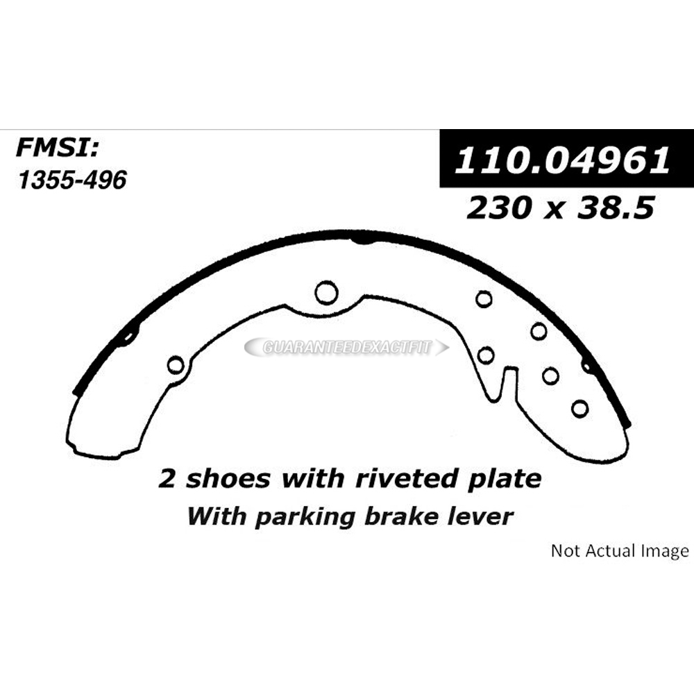 1982 Audi 5000 Brake Shoe Set